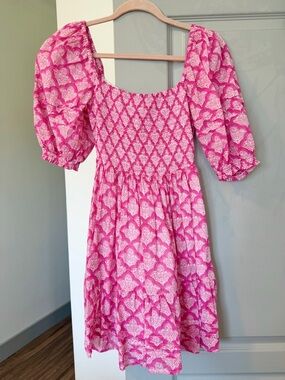 Roller Rabbit Pink Jemina Ren Dress